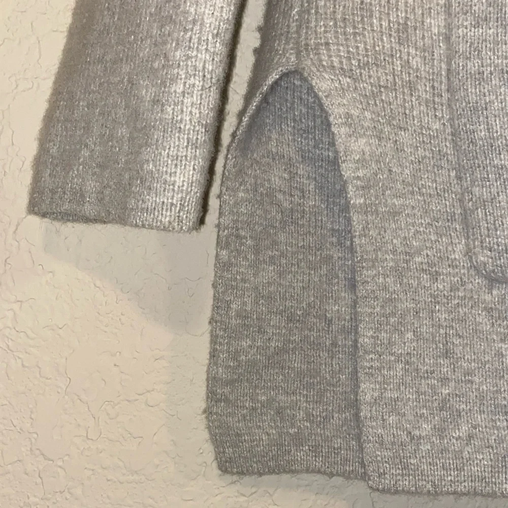 Madewell Merino Wool Blend Spencer Sweater Open Front Cardigan Oversized Sz XXS - Picture 6 of 11